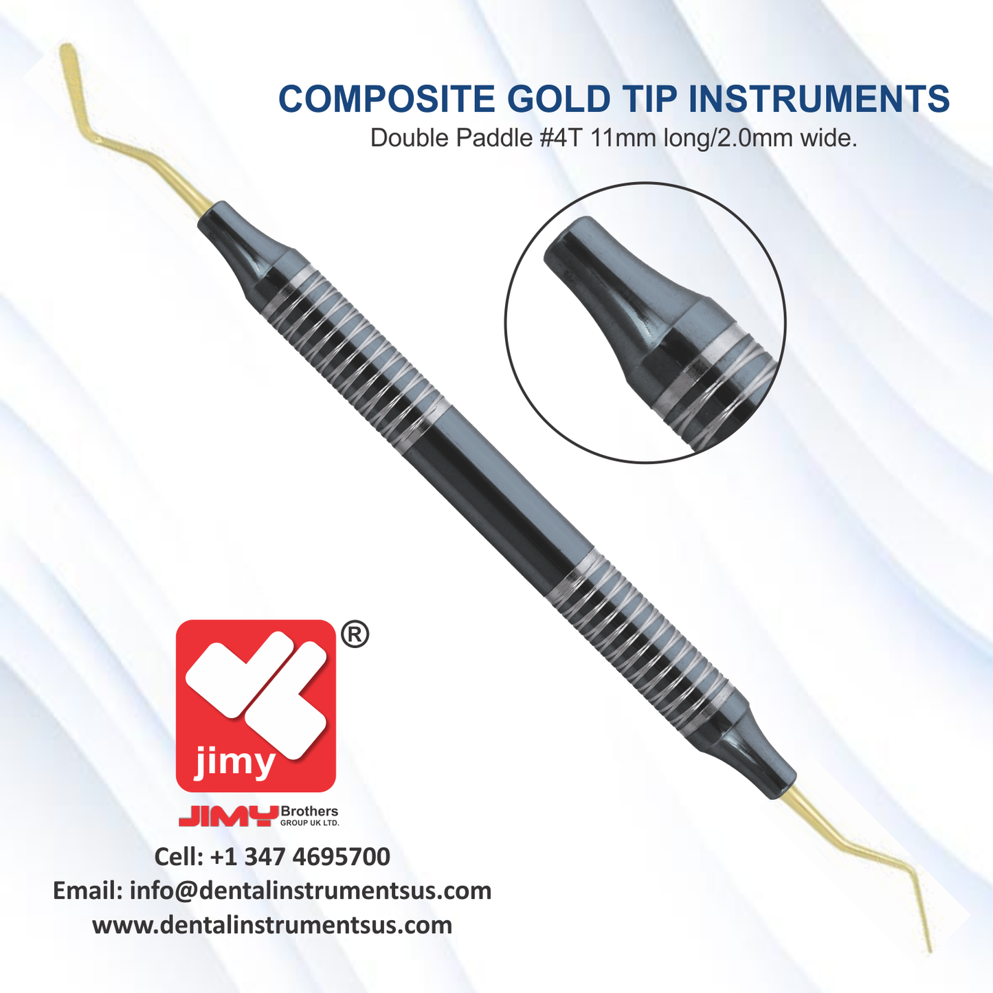 Composite Double Paddle #4T 11mm long/2.0mm wide