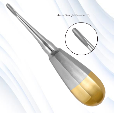 JED-153 Elevator Pedo 4mm Straight Serrated Tip