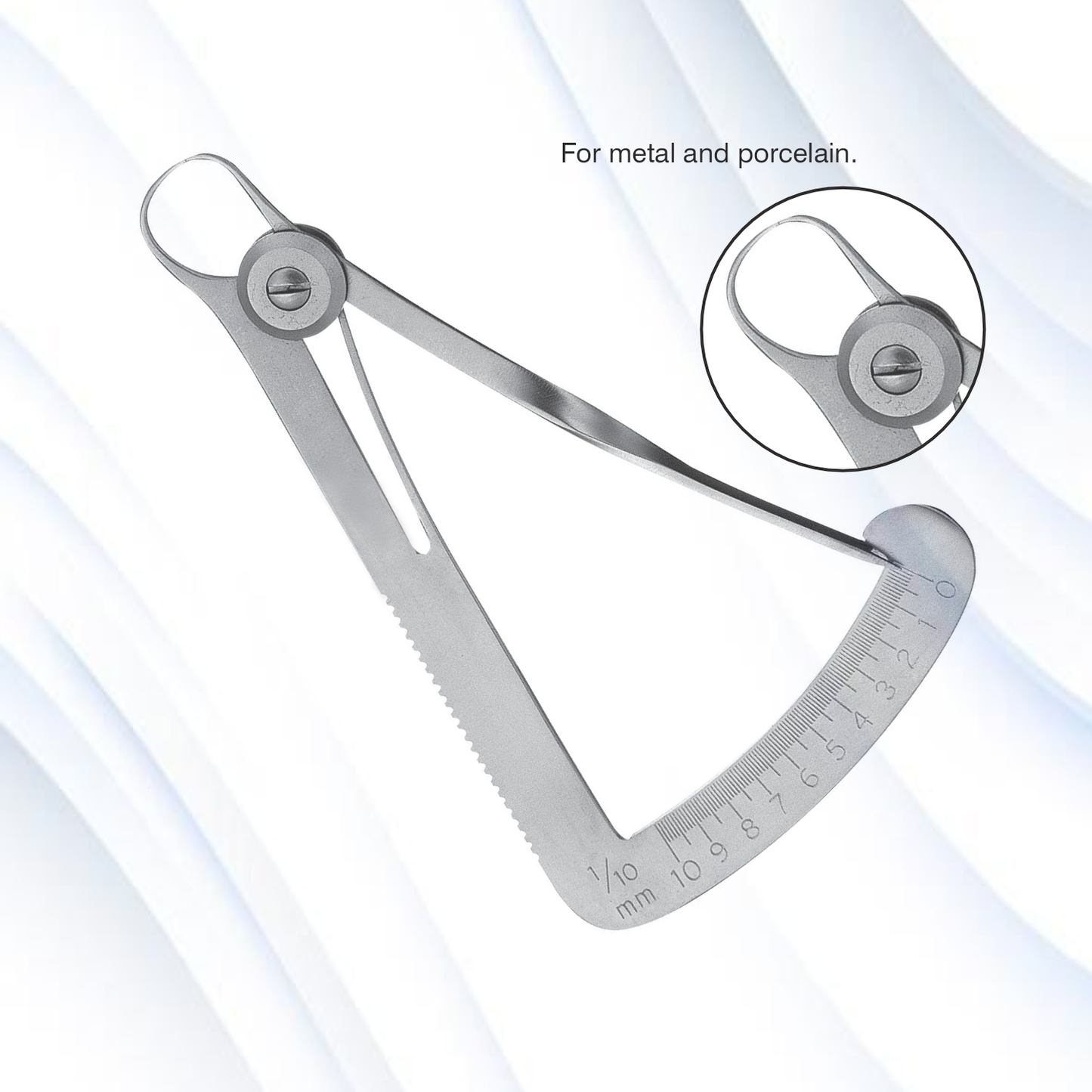 JED-239 Fig. 1 Iwanson spring caliper For metal and porcelain.