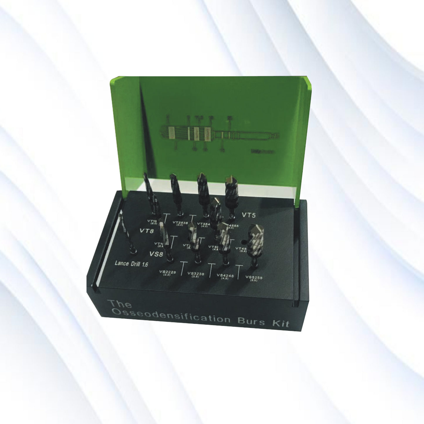 JED-286 Dental Osseodensification Burs Kit of 12 Pcs