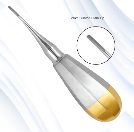 JED-148 Pedo Elevator 2mm Curved Plain Tip